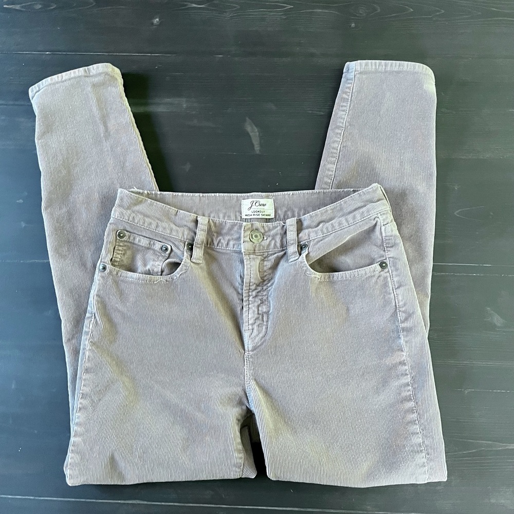 J Crew Lookout High Rise Skinny Corduroy Petite